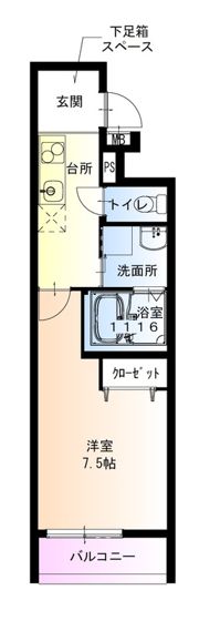 フジパレス出来島EASTⅤ番館の間取り画像