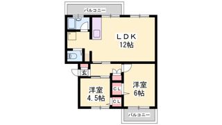 白川台藤ハイツの間取り画像