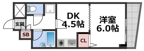 マンションSGI真田山の間取り画像