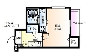 フジパレス下新庄駅東Ⅰ番館の間取り画像