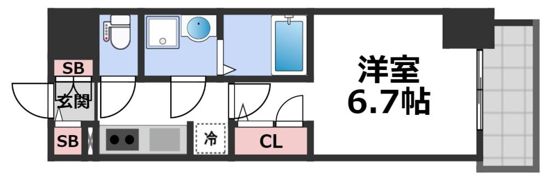 ファーストフィオーレ大阪城イーストの間取り画像