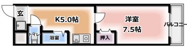 グレイス門真南の間取り画像