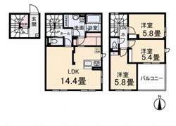 クレールムサシの間取り画像