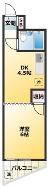 サンローズ小林Ⅱの間取り画像