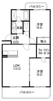ヴィヴレコートⅡの間取り画像