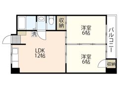 下井田マンションの間取り画像