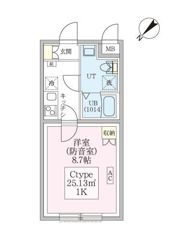 スカイラシクラス平和台の間取り画像
