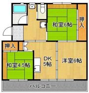 ビレッジハウス直方 2号棟の間取り画像