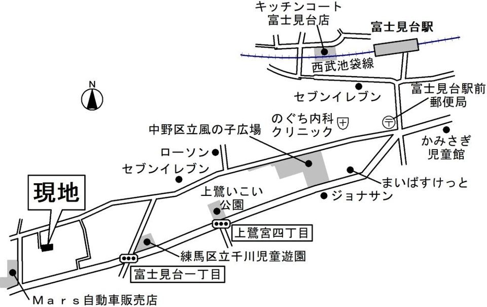 近くに施設あり