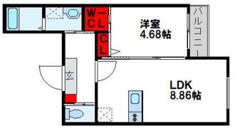 BRAVE BASE 若松の間取り画像