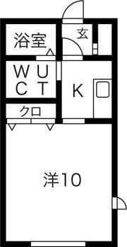 ポプリ春日町Ⅲの間取り画像
