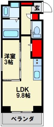 サンレリウス戸畑の間取り画像