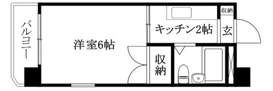 サンハイツ木屋町（木屋町2）の間取り画像