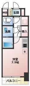 コンフォリア江坂広芝町の間取り画像