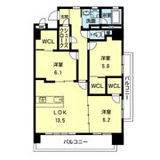 ウッドフォレスト熊本駅前の間取り画像