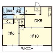 まりんハイツⅢの間取り画像