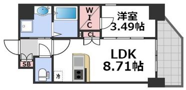 サムティ京橋Clearの間取り画像