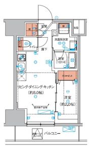 ハーモニーレジデンス巣鴨山手インサイドの間取り画像