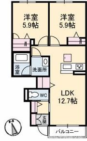 メゾン アルファ A棟の間取り画像