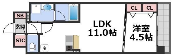 スプランディッド本町グランの間取り画像