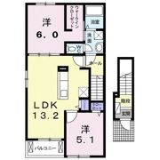 カーサ フェリーチェBの間取り画像
