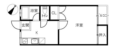 ジュネスくれないの間取り画像