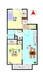 フォンティーヌAの間取り画像