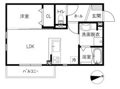 デファーンドル育成Aの間取り画像