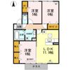 Green hills Kの間取り画像