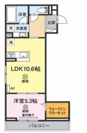 campanella上大須賀の間取り画像