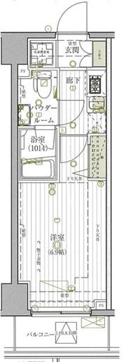 GROWS横浜阪東橋の間取り画像