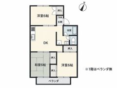 高橋ハイツ A棟の間取り画像
