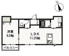 ラ・セーヌ福成Bの間取り画像