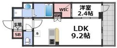 セレニテ谷町四丁目アリエの間取り画像