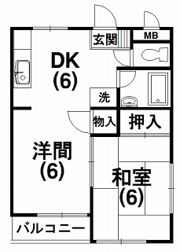 ハイツ魚妻パートⅠの間取り画像