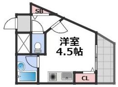 東大阪レヂデンスの間取り画像