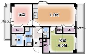 昇栄マンションⅡの間取り画像