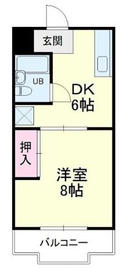 グリーンハイツ根洗の間取り画像