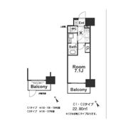 エスリード京橋グランテラスの間取り画像