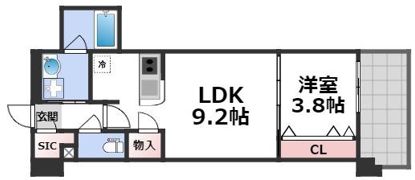 RJRプレシア南堀江の間取り画像