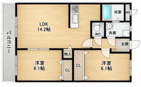 メゾンヴィサージュ 3の間取り画像