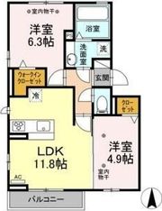 シュエット Aの間取り画像