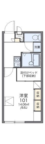 レオパレスシャトーAの間取り画像