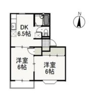 サンライズ久米 Aの間取り画像