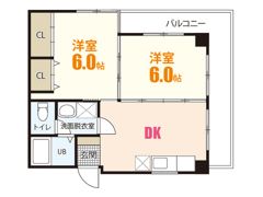 メゾン上安の間取り画像