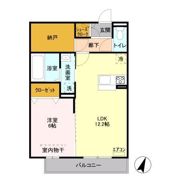 D-room与野公園 Aの間取り画像