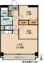 シャルマン冨士塚の間取り画像