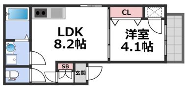 M mirai林寺の間取り画像