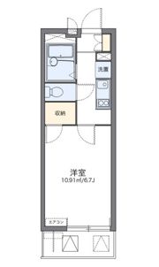 レオパレスシャルマン タナカⅡの間取り画像