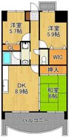 オロマーレ折尾南Iの間取り画像
